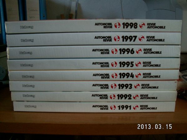 Automobil Revue 9 bøger fra 1991 til 1999